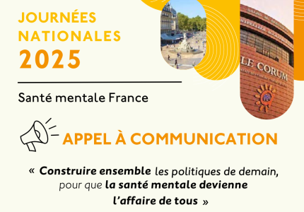 Image article : Appel à communication & inscriptions : Journées Nationales Santé mentale France - 12 & 13 Juin 2025 - Montpellier