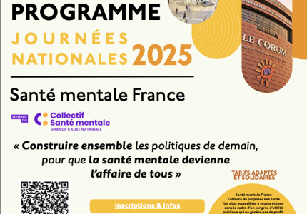 Image article : PROGRAMME COMPLET : Journées Nationales Santé mentale France - 12 & 13 Juin 2025 Montpellier