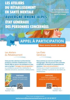 Image de l'article Les Ateliers du Rétablissement en santé mentale et États Généraux des personnes concernées