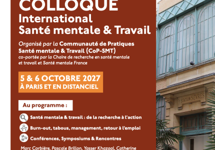 Image article : Colloque international Santé mentale & Travail – 5 & 6 octobre 2027