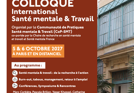 Image article : Colloque international Santé mentale & Travail – 5 & 6 octobre 2027